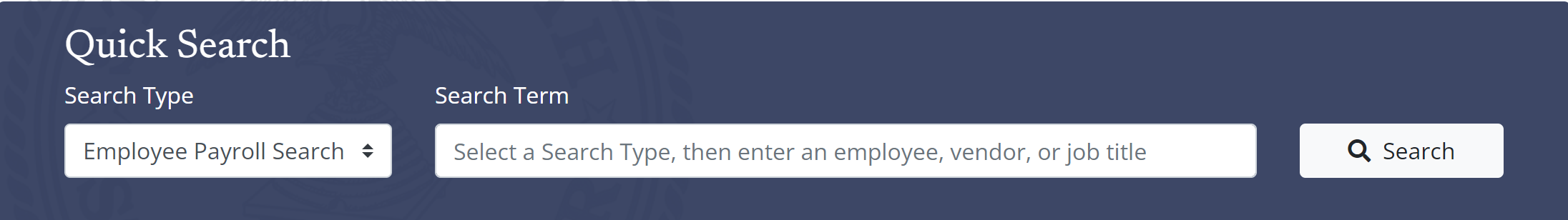 image of quick search bar